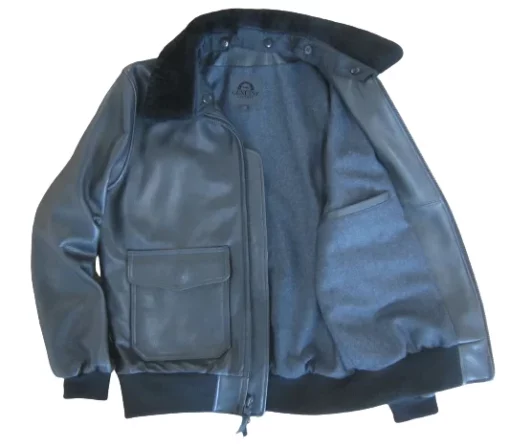 Men's Black Naked Leather Jacket