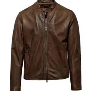 Men’s Chocolate Brown Leather Jacket