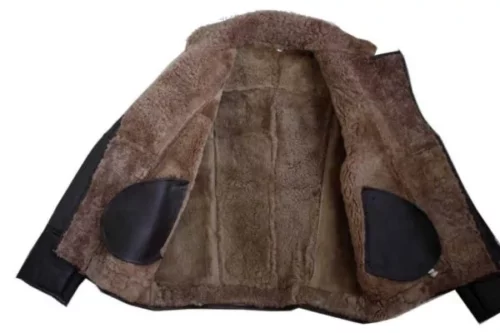 Mens Coffmen Sheepskin Shearling Leather Jacket