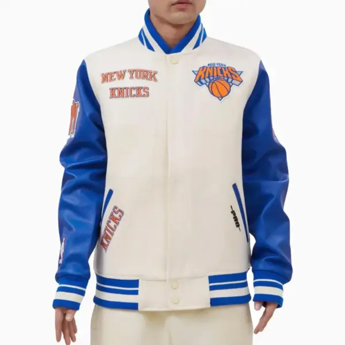 NY Knicks Skyline Leather Jacket
