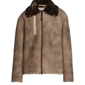 Suede Shearling Leather Jacket