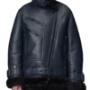 The Arrivals Aviator Moya Fur Leather Jacket
