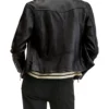 Women Moto Black Leather Jacket