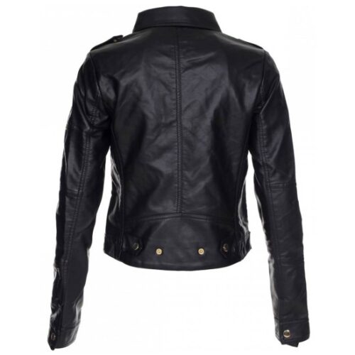 Women Moto Leather Jacket
