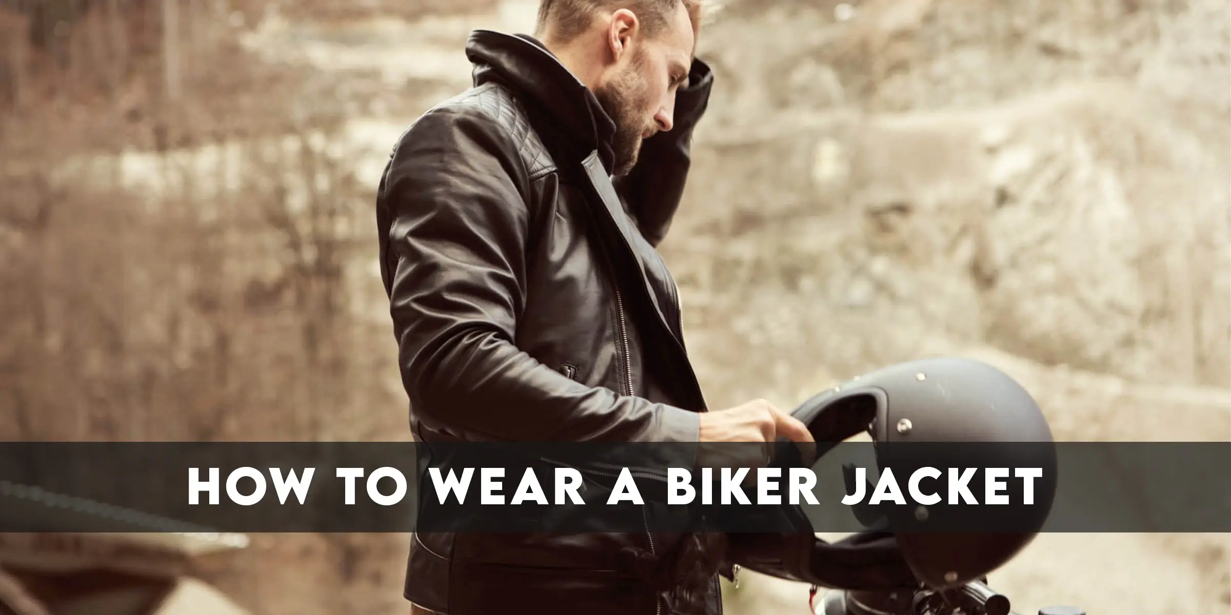 Men Biker Leather Jacket