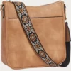 BOSTANTEN Brown Crossbody Bags for Women Leather Handbags Hobo Shoulder Bags with Adjustable Colored Strap Leather bags
