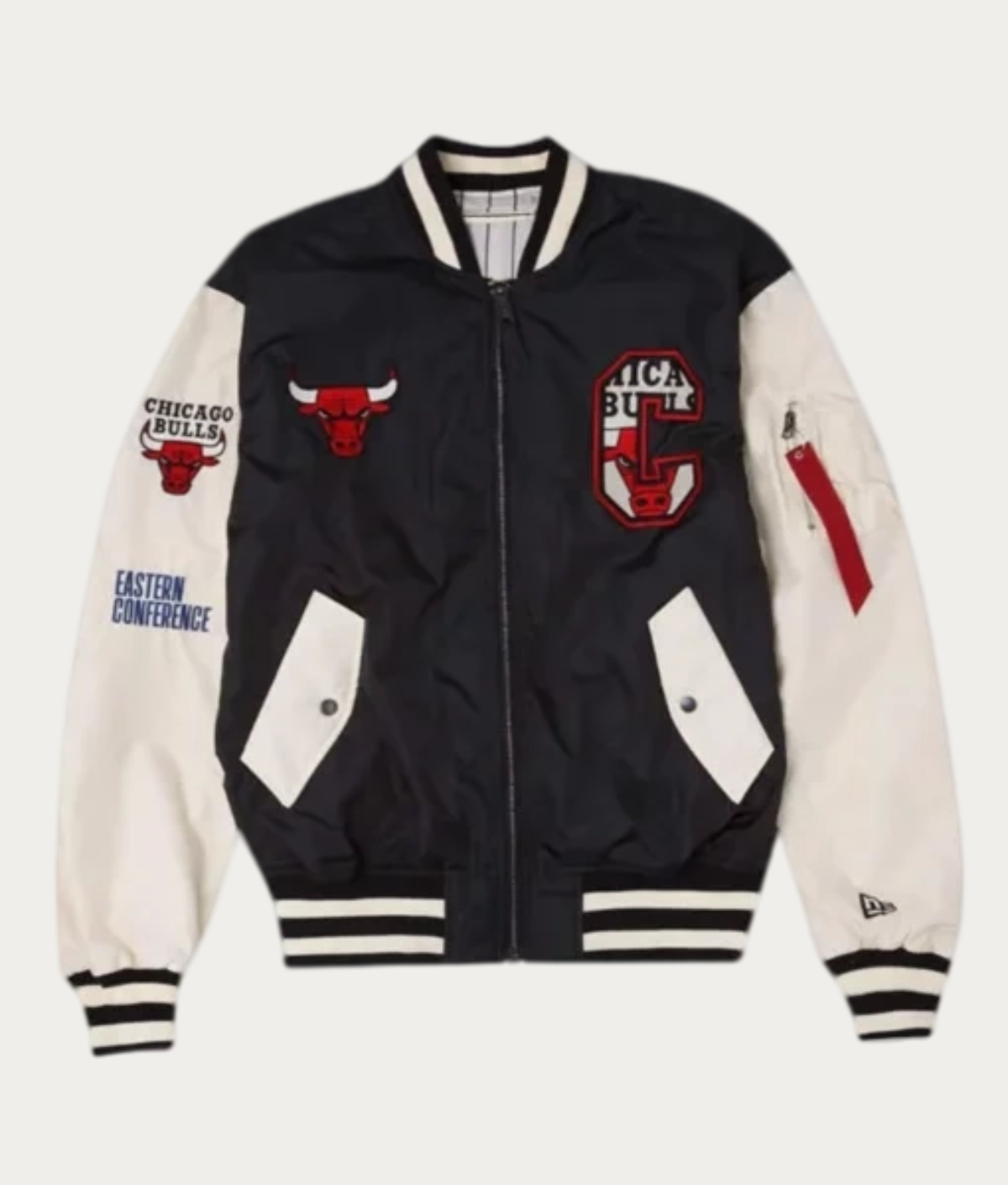 Jackets and Coats New Era Chicago Bulls NBA Script Bomber Jacket