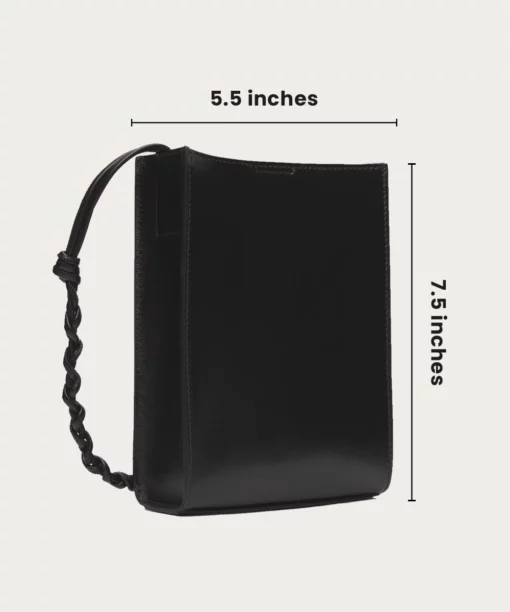 Small Tangle Leather Black Bag