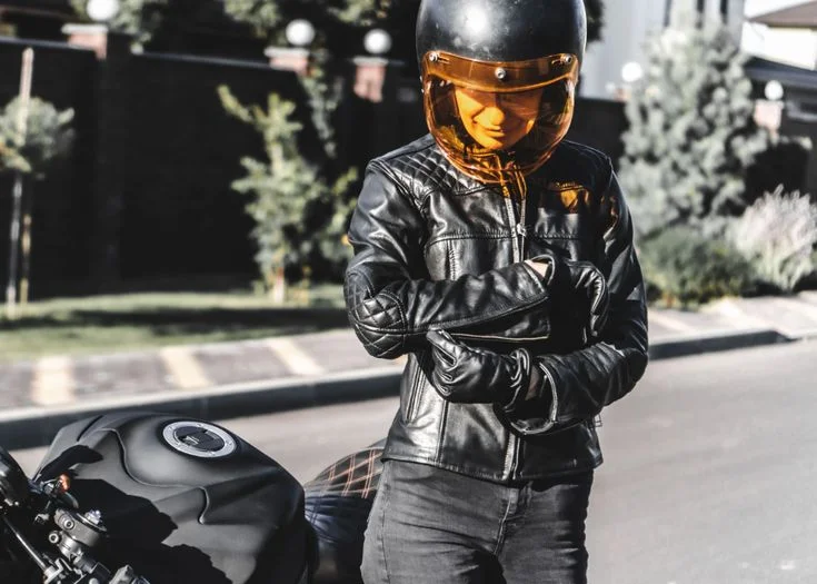 Women Cafe Racer Leather Jacket