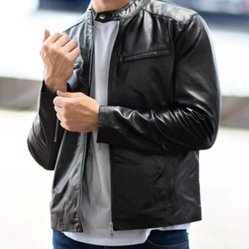 Men's Brown Brando Biker Vintage Leather Jacket | The Genuine Leather