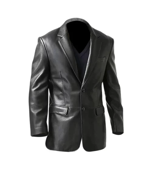 Mens Real Leather Blazer