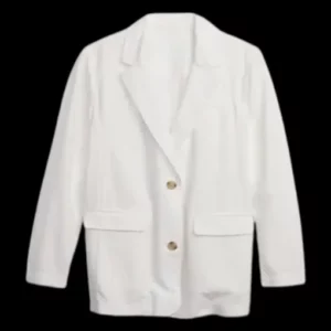 Gap White Linen Blazer