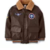 Boys’ Embroidered Shearling Jacket