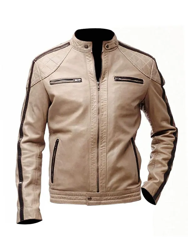 Brown Leather Jacket for Mens