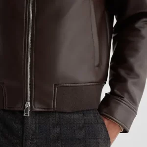 Faux Leather BomberJacket