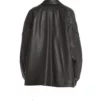 Womens Oversized Leather Bomber Jacket