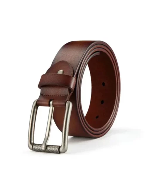 The Retro Rider - Men's Classic Leather Belt, 1.5" Wide, Made In USA By Amish Craftsmen - View #2