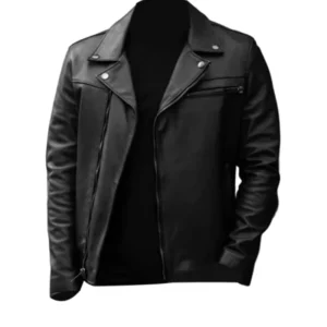 Authentic Black Motorcycle Leather Jacket