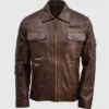 Brown Sheep Leather Jacket