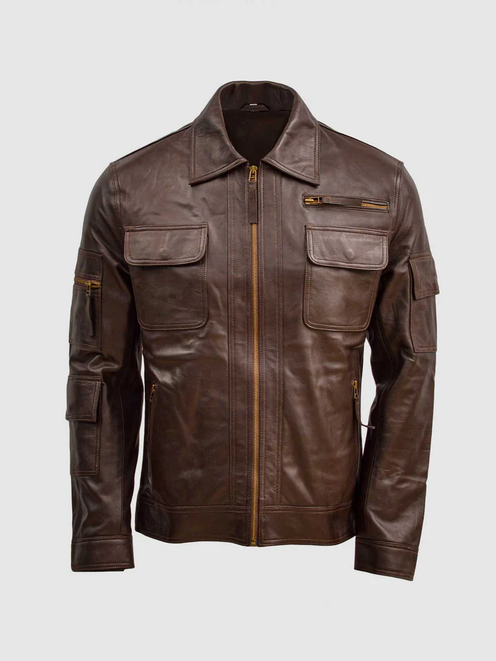 Brown Sheep Leather Jacket