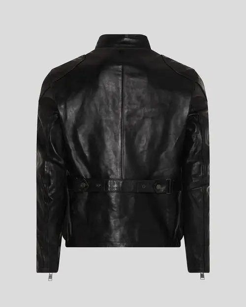 Goodwood Leather Jacket Black back