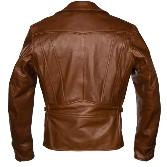 Hooch Hauler brown leather jacket