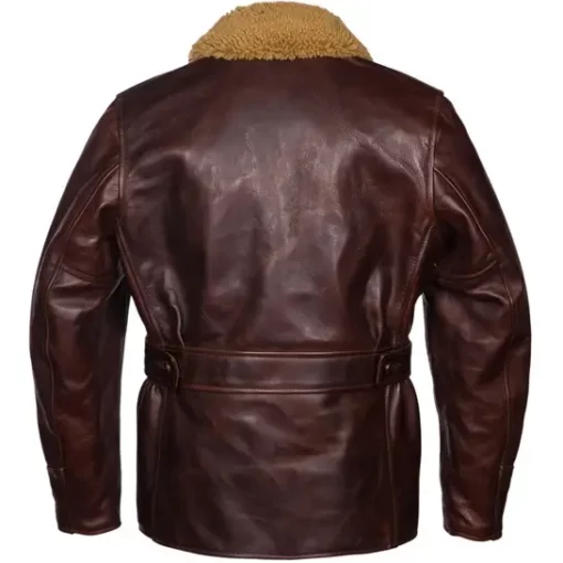 Hudson dark brown leather jacket