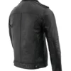 Men's Anthracite Patch Pocket Lambskin Leather Jacket