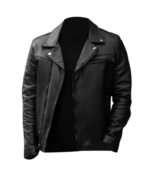 Men’s Authentic Black Motorcycle Jacket
