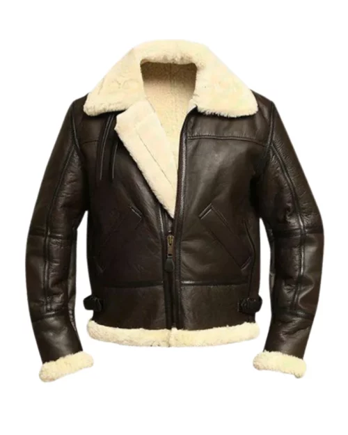 Men's Aviator Sheepskin Leather Jacket