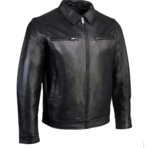 Men’s Black Fashion Car Coat Jacket