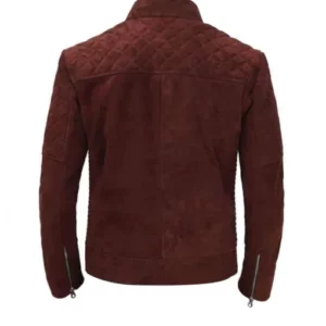 Men Brown Suede Leather Jacket