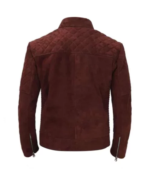 Men Brown Suede Leather Jacket