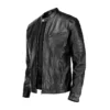 Mens Cafe Racer Black Pure Sheep Leather Jacket