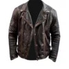 Men’s Distressed Lambskin Leather Jacket
