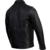 Men's New Zealand Lamb Leather Fashion Black Car Coat Jacket