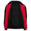 Red and Black Casual Varsity Jacket