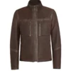 Roughout Shearling Leather Lightweight Jacket