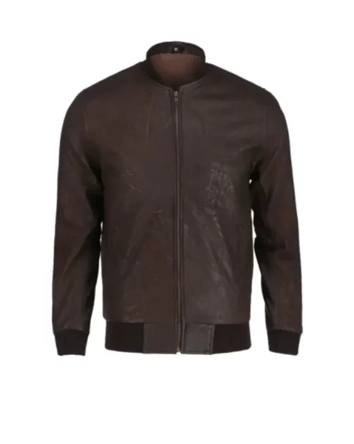 Snuff Style Real Bomber Leather Jacket
