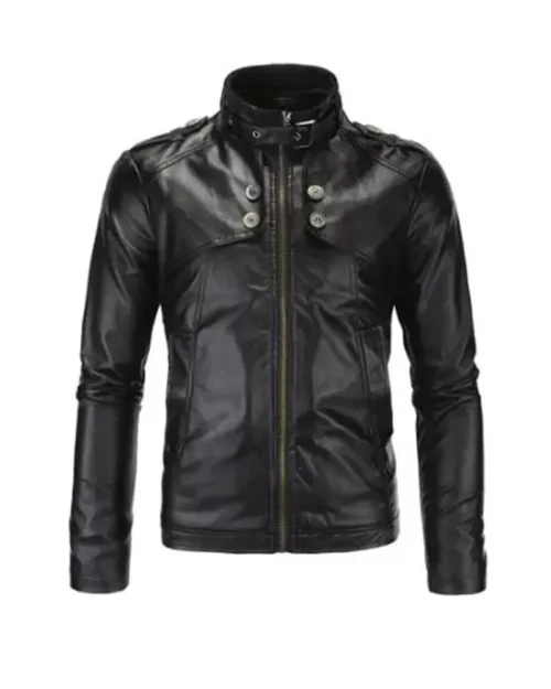 Women Black Leather Motorcycle Jacket