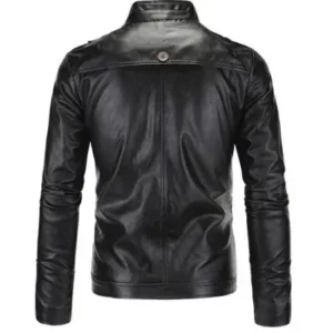 Womens Black Leather Biker Jacket