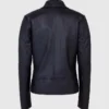 ladies black sheep leather jacket