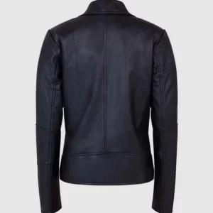 ladies black sheep leather jacket