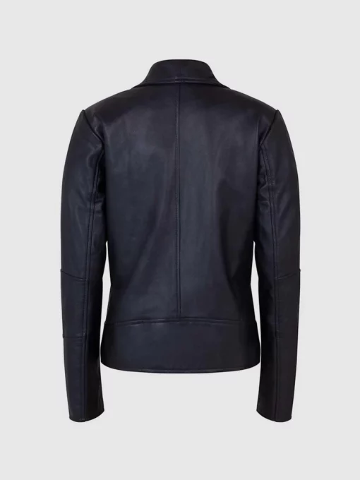 ladies black sheep leather jacket