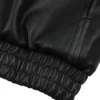 leather racing jacket black