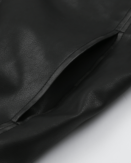 leather racing jacket_black