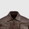 men-s lightweight brown sheep leather jacket
