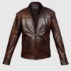 vintage leather waxed jacket