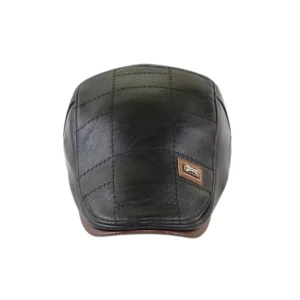 Adjustable Stylish Leather Beret