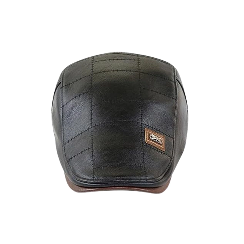 OVERRIDE FAKE LEATHER BERET SGP | 57.5cm(75) BLACK (01